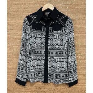 Cowgirl Up Pearl Snap Western Women’s Shirt Size Small